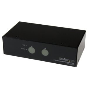2 Port SuperSpeed USB 3.0 DisplayPort KVM Switch with Audio and Cables