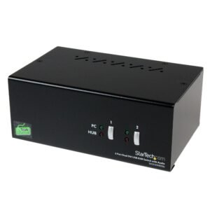 2 Port Dual DVI USB KVM Switch with Audio