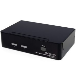 2 Port High Resolution USB DVI Dual Link KVM Switch with Audio - TAA