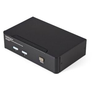 2 Port USB HDMI KVM Switch with Audio and USB 2.0 Hub - TAA