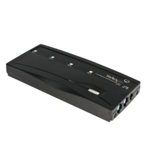 4 Port Black PS/2 KVM Switch Kit with Cables - TAA