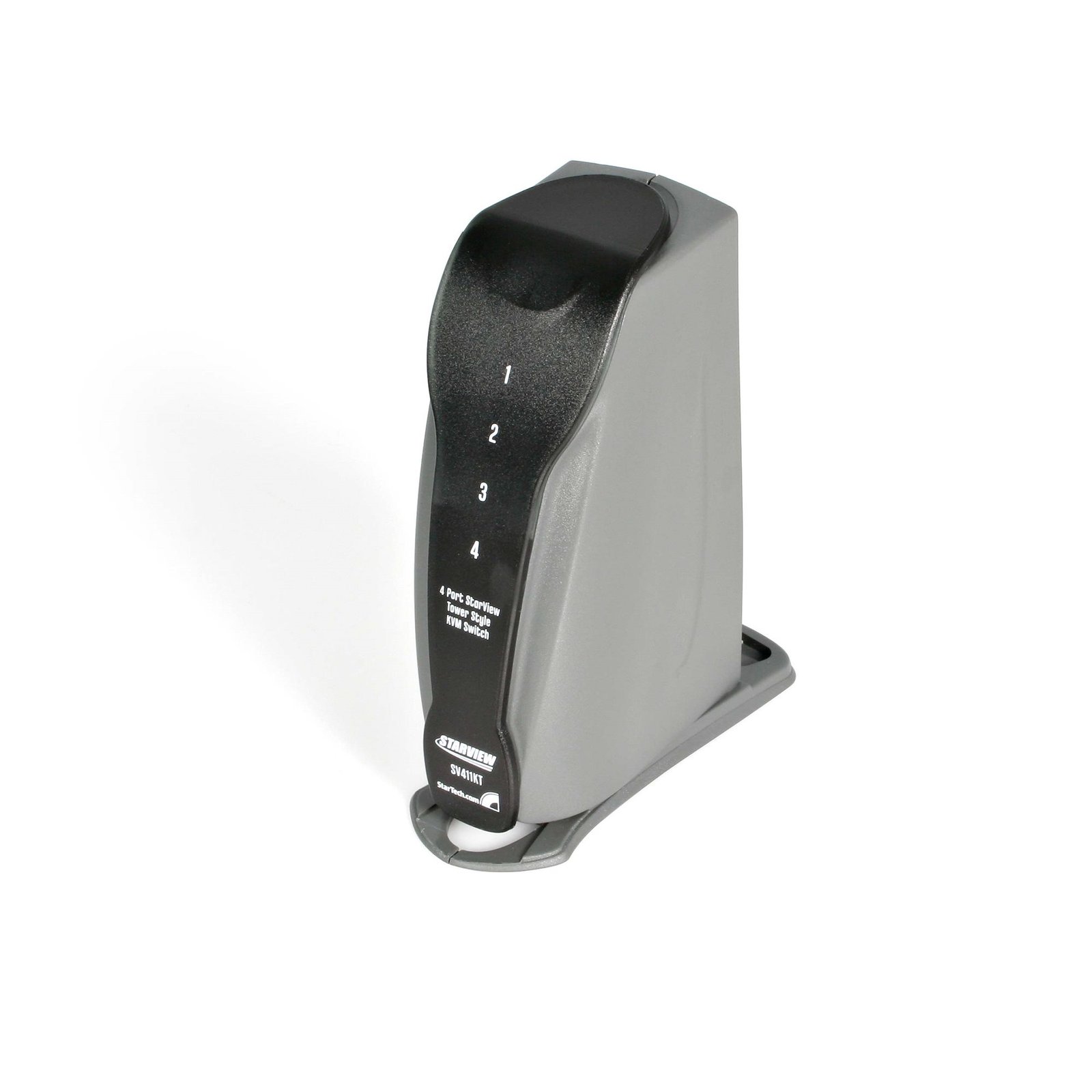 4 Port Tower Style PS/2 KVM Switch Kit with Cables