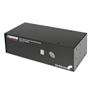 4 Port VGA Dual Monitor KVM Switch with PS/2