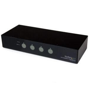 4 Port SuperSpeed USB 3.0 DisplayPort KVM Switch with Audio and Cables