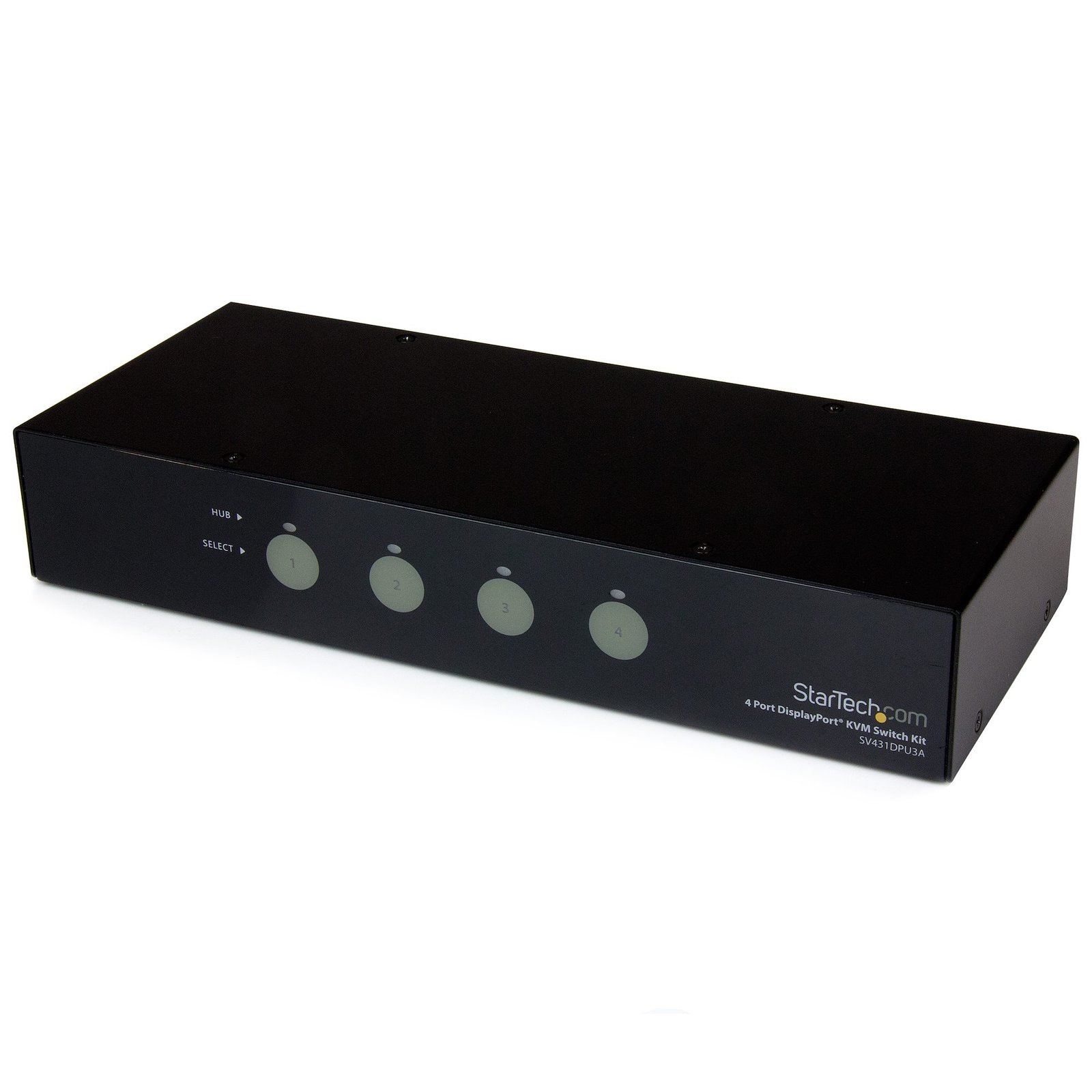 4 Port SuperSpeed USB 3.0 DisplayPort KVM Switch with Audio and Cables
