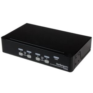 4 Port 1U Rackmount USB KVM Switch with OSD - TAA