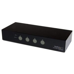 4 Port SuperSpeed USB 3.0 HDMI KVM Switch with Audio and Cables