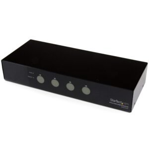 4 Port SuperSpeed USB 3.0 VGA KVM Switch with Audio and Cables