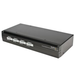 4 Port DVI USB KVM Switch with Audio and USB 2.0 Hub