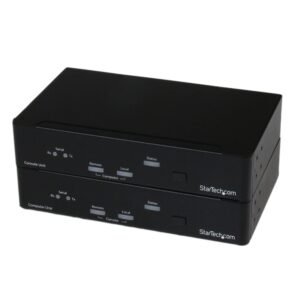 USB DVI KVM Console Extender w/ Serial & Audio Over MM Fiber - 2km - TAA
