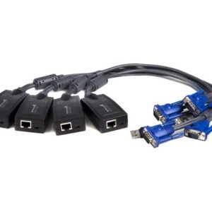 4 Pack USB Cat5 Dongle for Single Console IP KVM Switch