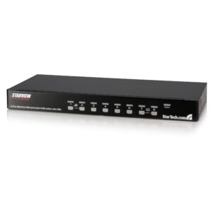 8 Port Rackmount USB VGA KVM Switch with Audio
