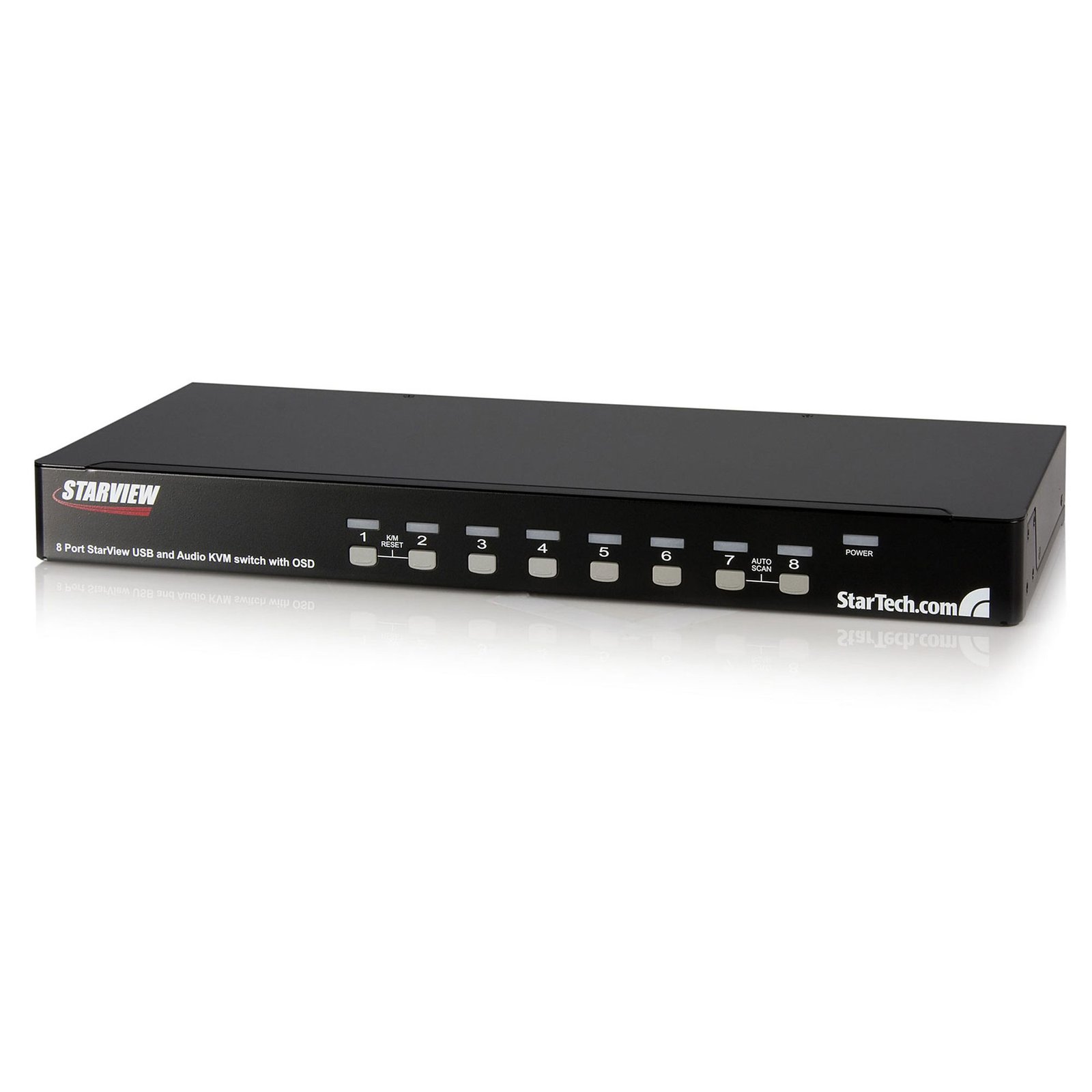 8 Port Rackmount USB VGA KVM Switch with Audio