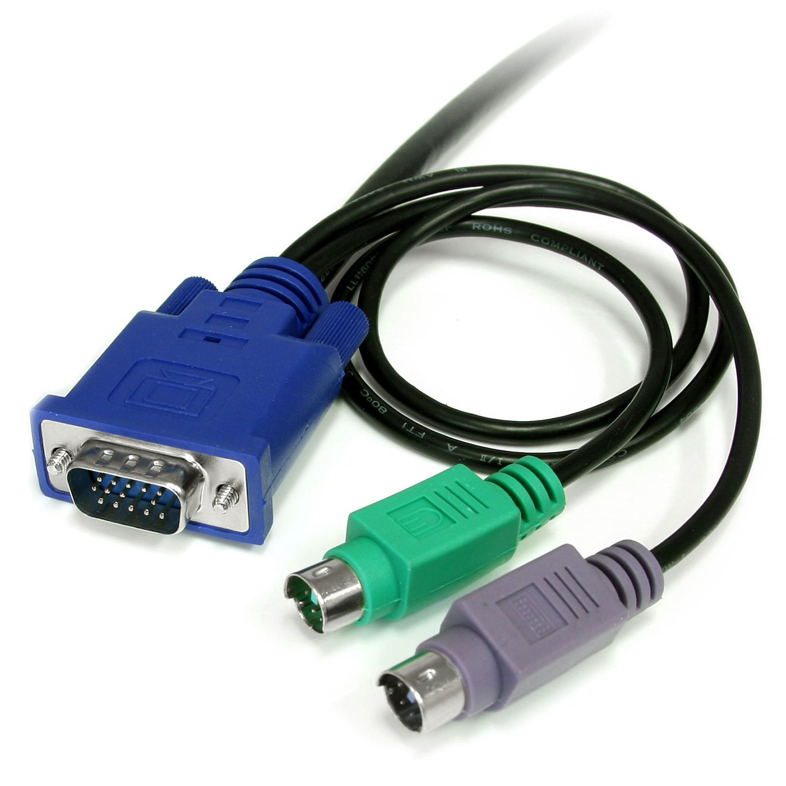 15 ft 3-in-1 Ultra Thin PS/2 KVM Cable - Image 3