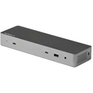 USB C Docking Station for MacBook Pro/Air-M1/M2/M3/M4, Thunderbolt Compatible, HDMI/DisplayPort, Dual 4K 60Hz/Single 8K, USB Type-C Laptop
