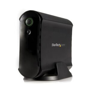 3.5in Black eSATA USB 2.0 to IDE SATA External Hard Drive Enclosure