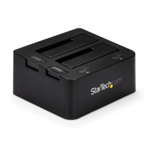 Dual-Bay USB 3.0 to SATA and IDE Hard Drive Docking Station, USB Hard Drive Dock, External 2.5/3.5" SATA I/II/III and IDE (40 pin) SSD/HDD