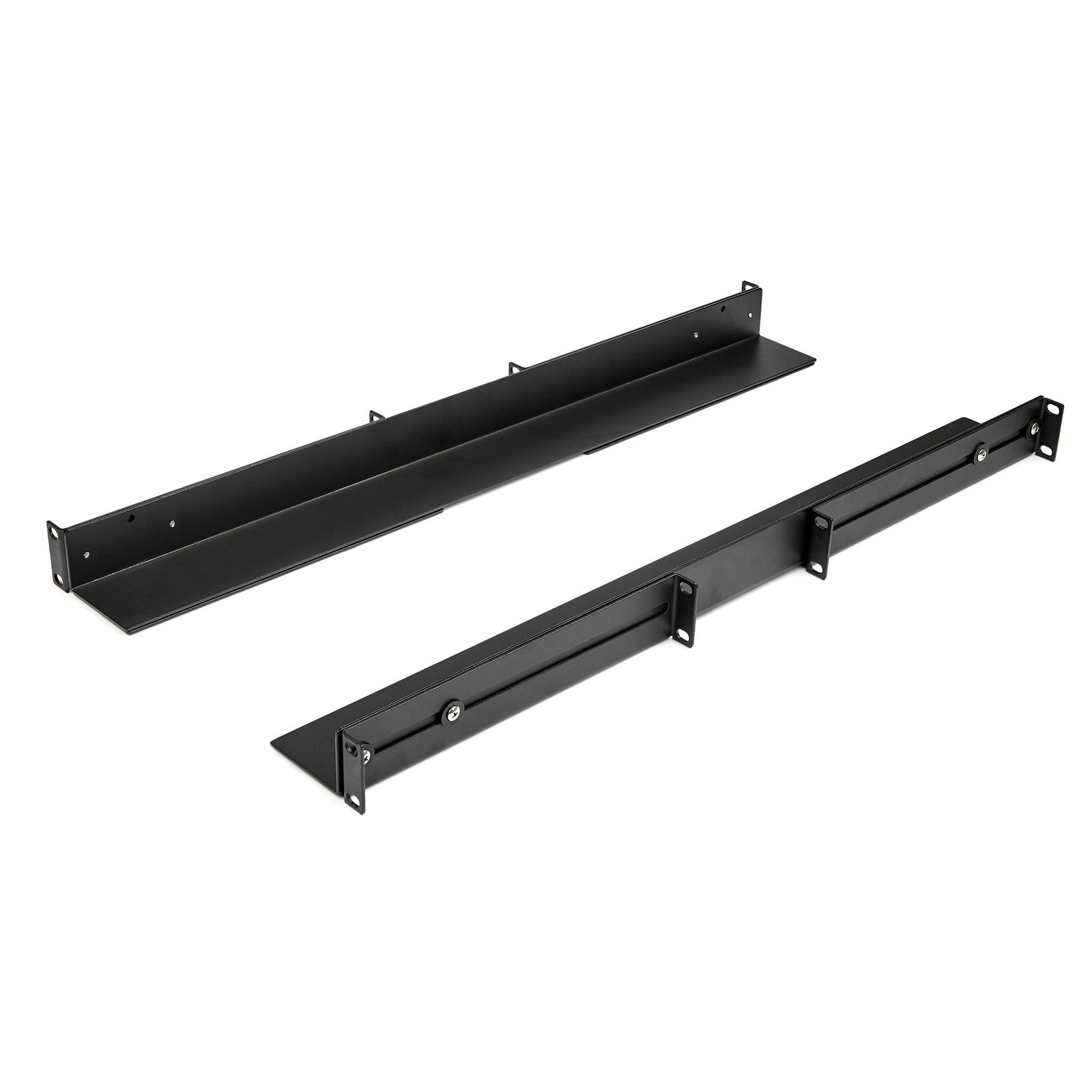 1U 19 inch Server Rack Rails - 24-36 inch Adjustable Depth - Universal 4 Post Rack Mount Rails - Network Equipment/Server/UPS Mounting Rail