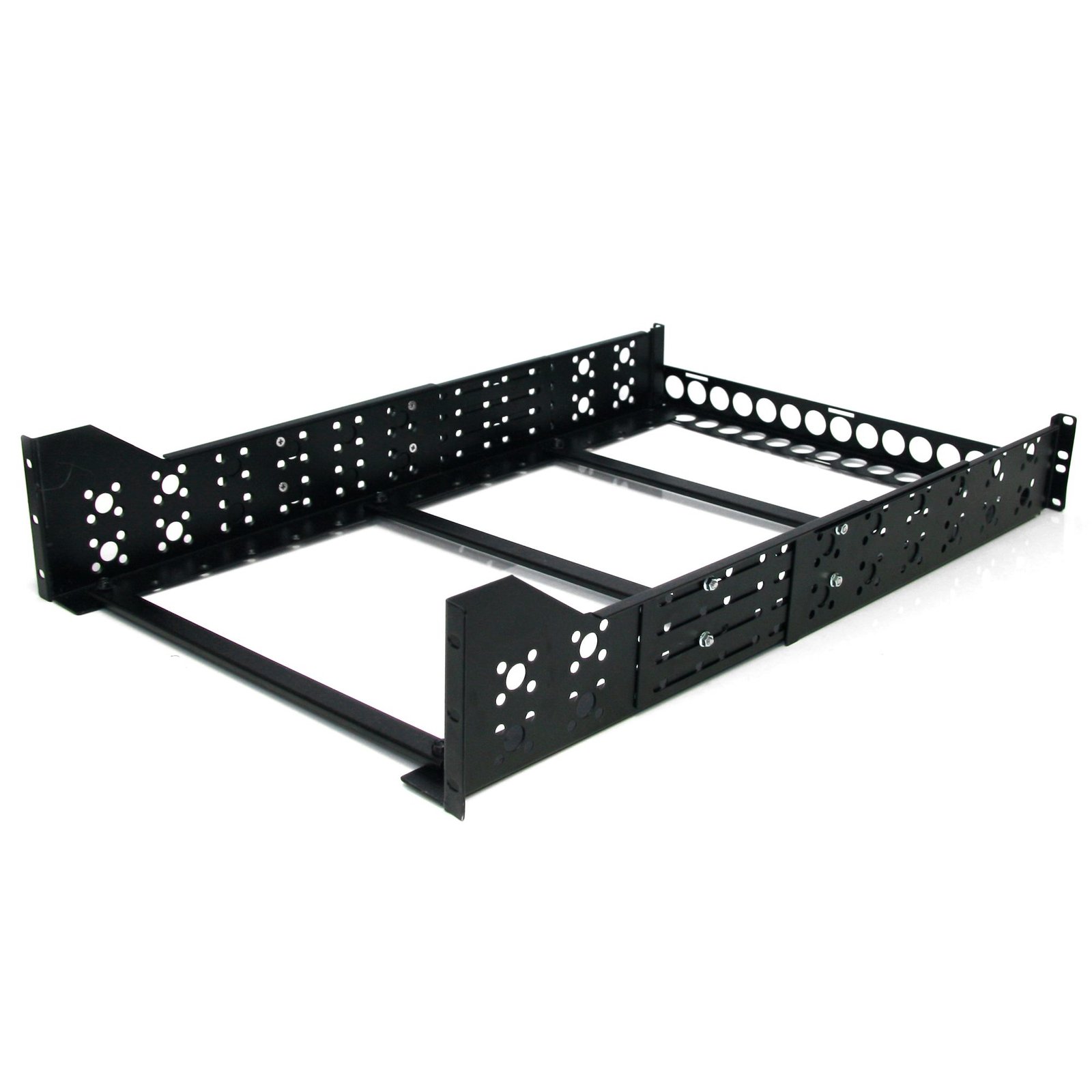 3U Universal Server Rack Rails - Fixed Mounting Rails - 19" Adjustable Depth Rack Mount Rails