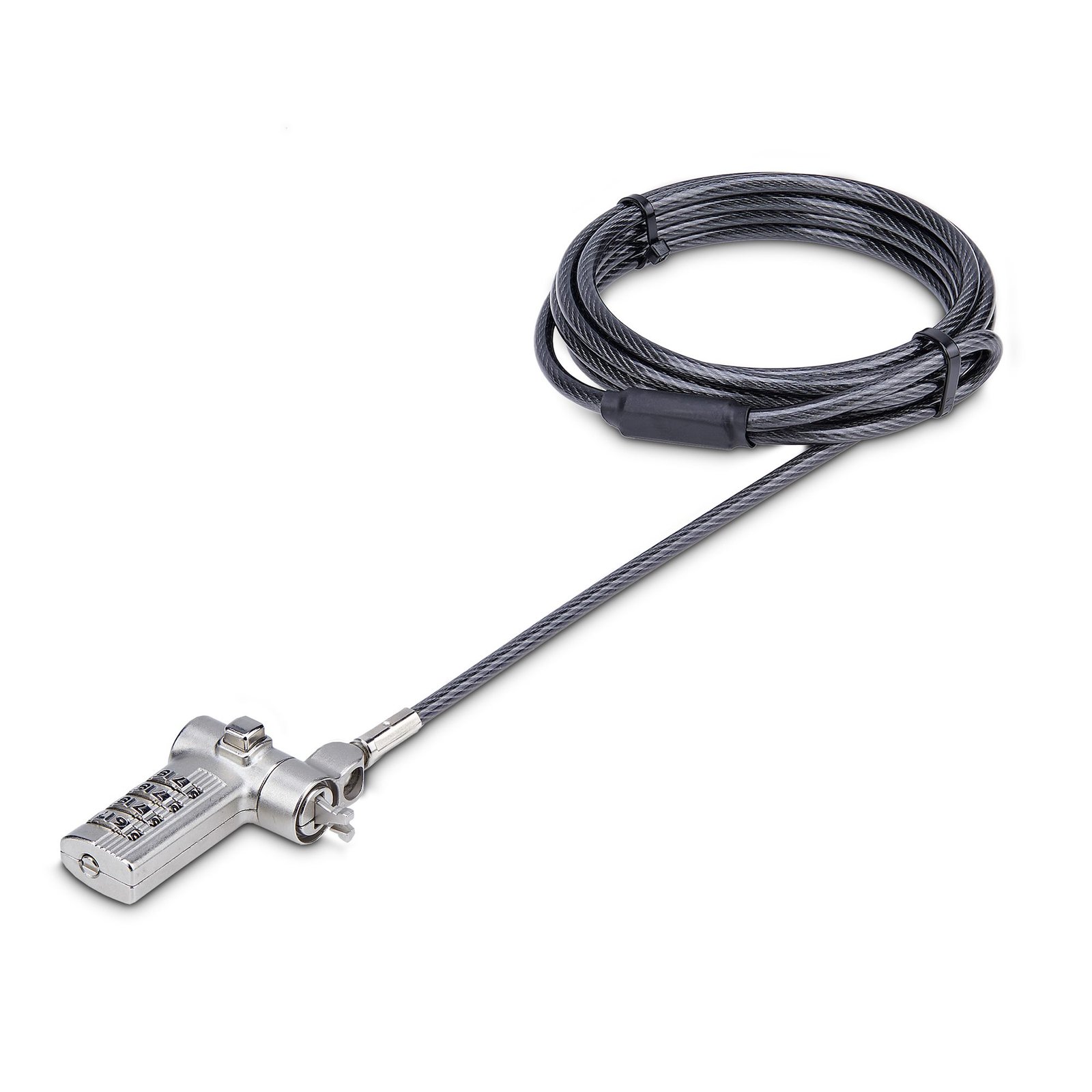 Universal Laptop Lock 6.6ft (2m), Security Cable For Notebook Compatible With Noble Wedge®/Nano/K-Slot, Keyless Combination Locking Cable