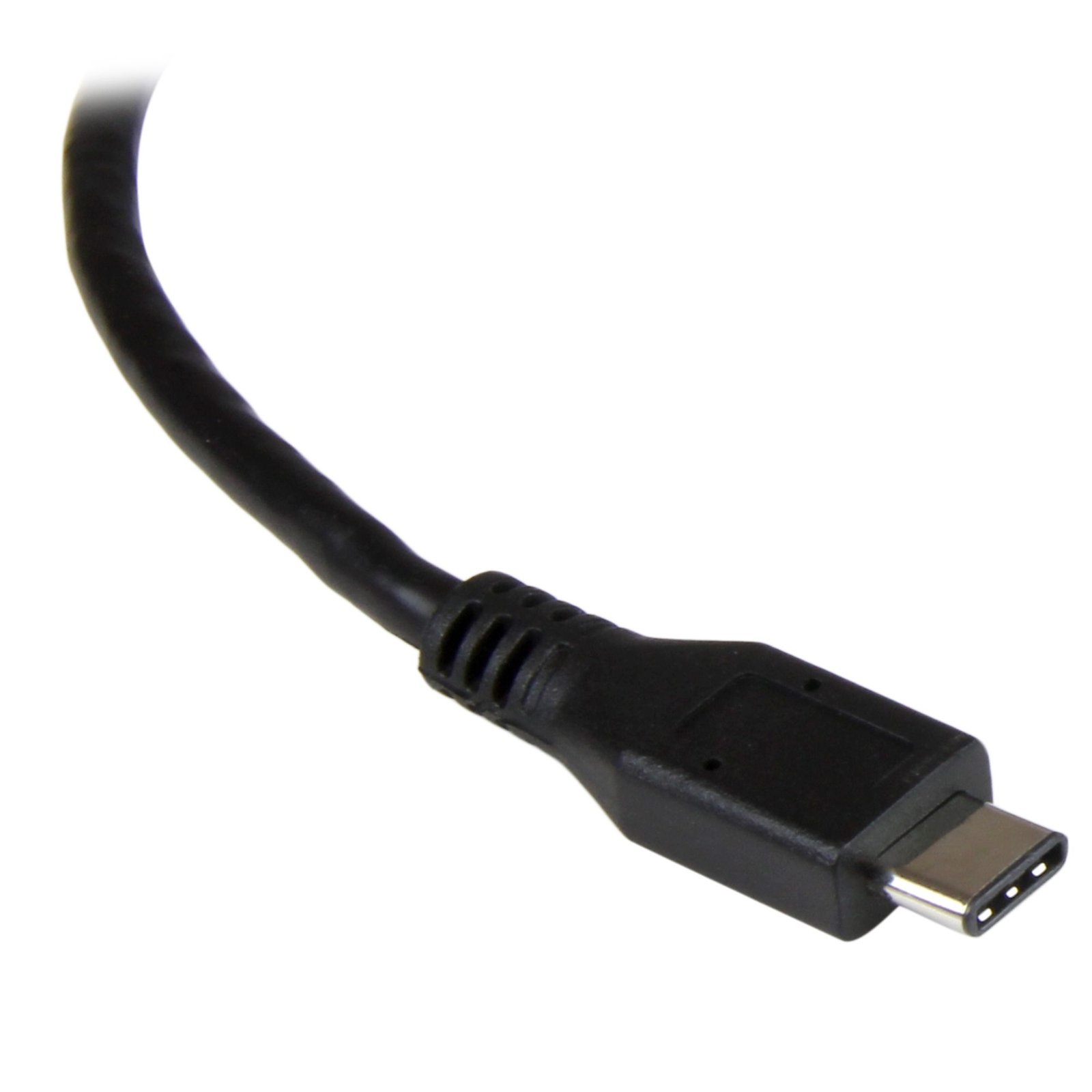 USB-C to Gigabit Network Adapter with Extra USB 3.0 Port - Black - Image 2