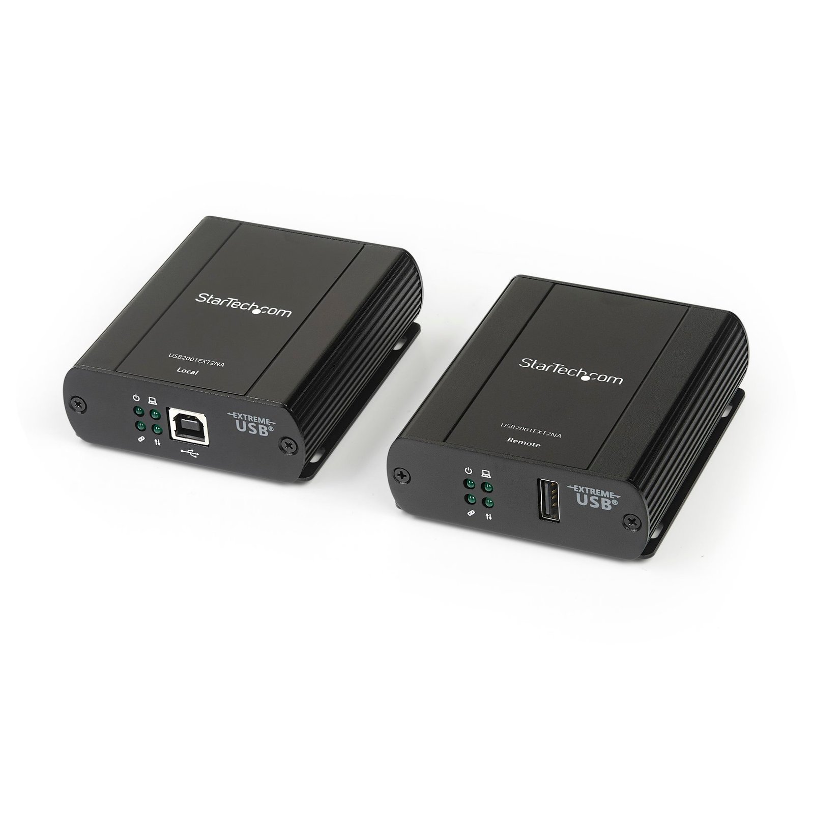 USB 2.0 Extender over Cat5/Cat5e/Cat6 Ethernet Cable (RJ45) - 330ft/100m Industrial USB Extender Adapter Kit w/ ESD Protection & Metal Case