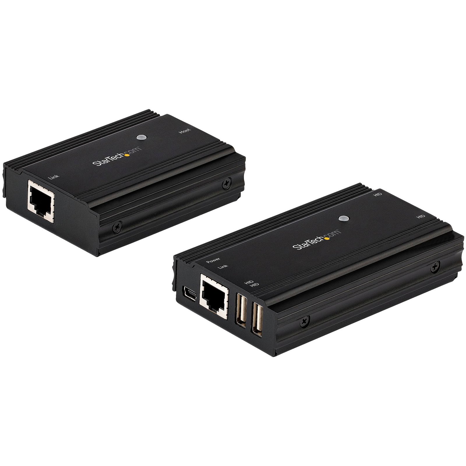 4-Port USB 2.0 Extender Hub over Single CAT5e/CAT6 Ethernet Cable (RJ45) - 330ft (100m) - USB Extender Hub Adapter Kit - Metal Housing