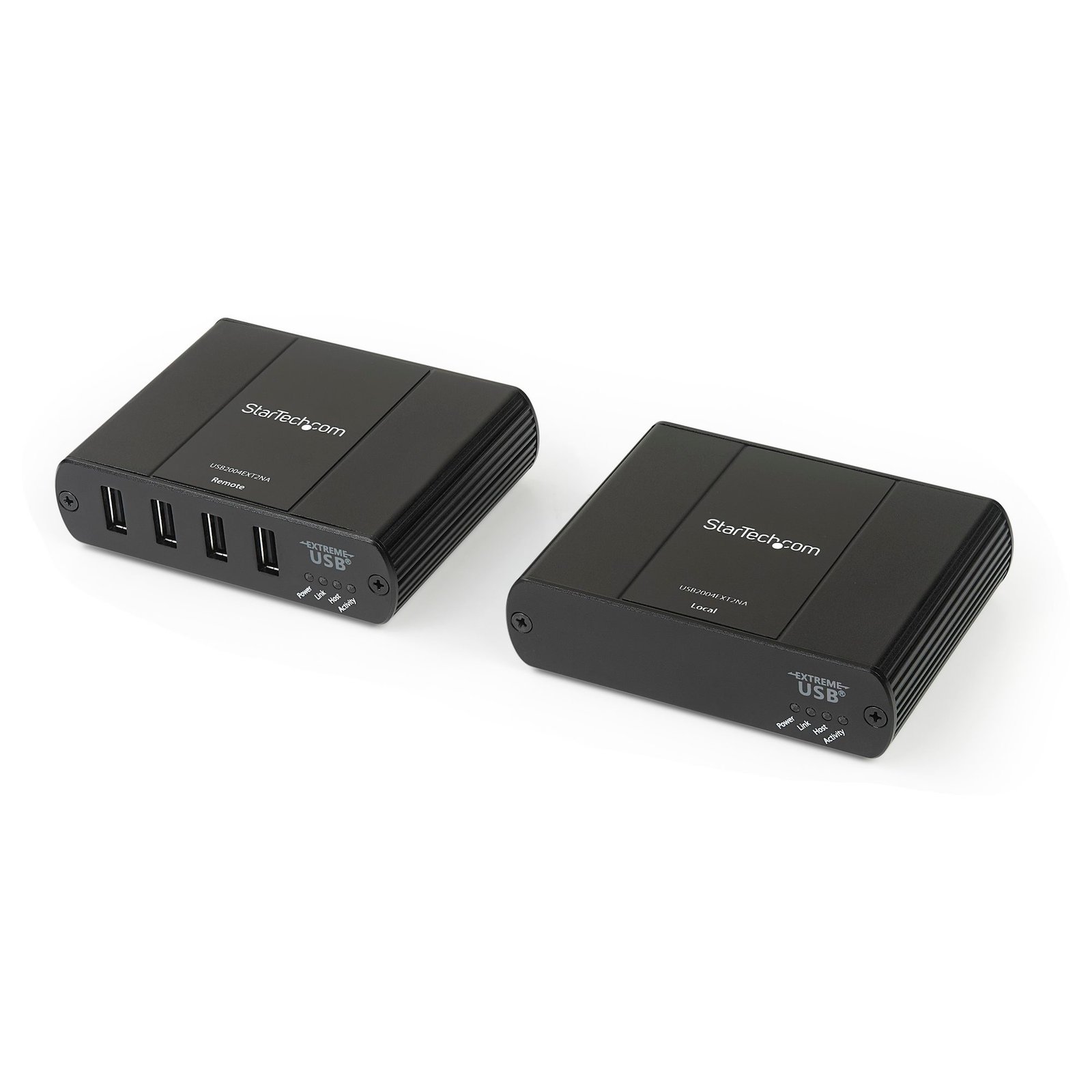 4 Port USB 2.0 Extender Hub over Cat5e/Cat6 Ethernet Cable (RJ45) - 330ft/100m Industrial Metal USB Extender Adapter Kit w/ ESD Protection