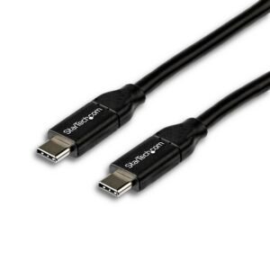 6.6ft (2m) USB-C Fast Charging Cable, Charge & Sync, 100W (5A) PD, USB 2.0, USB-IF Certified - Black USB C Charging Cord