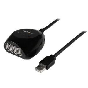 15m USB 2.0 Active Cable with 4 Port Hub - TAA