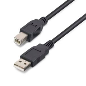 50ft (15m) Active USB 2.0 A to B Cable, Long USB Printer Cable, 1x USB-A (M), 1x USB-B (M) - Black