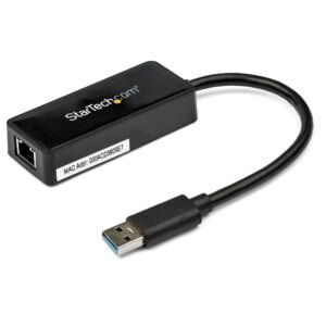 USB 3.0 Ethernet Adapter, USB 3.0 Network Adapter NIC with USB Port, USB to RJ45, USB Passthrough