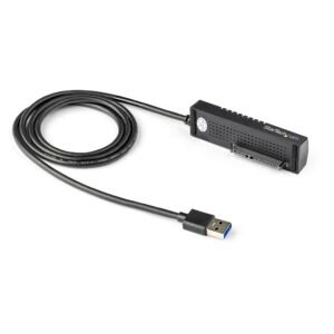 SATA to USB Cable, USB 10Gbps to 2.5in and 3.5in SATA I II III Hard Drive Adapter, External Converter for SSD or HDD Data Transfer