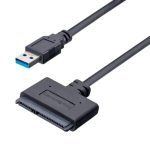 SATA to USB Cable, USB 10Gbps to 2.5in SATA I II III Hard Drive Adapter, External Converter for SSD or HDD Data Transfer