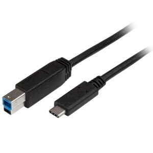 6.6ft (2m) USB-B to USB-C Cable, USB 5Gbps, Data Cord, USB 3.0, USB-C Data Transfer Cable