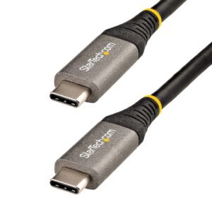 6.6ft (2m) USB-C Cable, 5Gbps, USB-IF Certified, 100W (5A) Power Delivery, 4K 60Hz DP Alt Mode, TPE Jacket, Thunderbolt Compatible