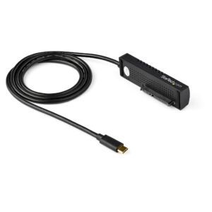 SATA to USB-C Cable, USB 10Gbps to 2.5in and 3.5in SATA I II III Hard Drive Adapter, External Converter for SSD or HDD Data Transfer