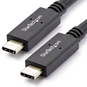 3ft (1m) USB-C Cable, USB 10Gbps, 100W (5A) Power Delivery, 8K 60Hz / 4K 144Hz DP Alt Mode, USB-IF Certified - Thunderbolt Compatible
