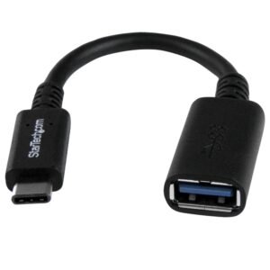 6in (15cm) USB-C to USB-A Adapter, USB 5Gbps, 3A, USB-C Male to USB-A Female Converter, USB-IF Certified - Thunderbolt Compatible