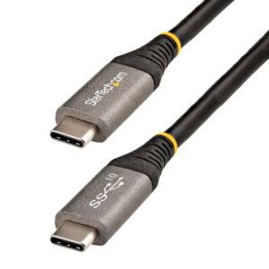 3ft (1m) USB-C Cable, USB 10Gbps, 100W (5A) Power Delivery, 8K 60Hz / 4K 144Hz DP Alt Mode, USB-IF Certified, Thunderbolt Compatible
