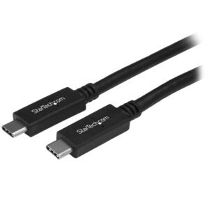 3ft (1m) USB-C Cable, USB 10Gbps, 60W (3A) Power Delivery, 8K 60Hz / 4K 144Hz DP Alt Mode, USB-IF Certified - Thunderbolt Compatible
