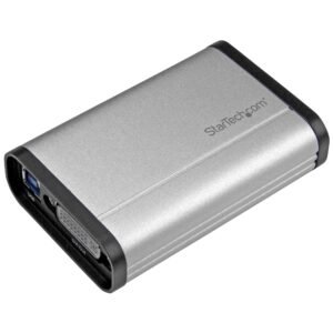 USB 3.0 Capture Device for High-Performance DVI Video - 1080p 60fps - Aluminum - TAA