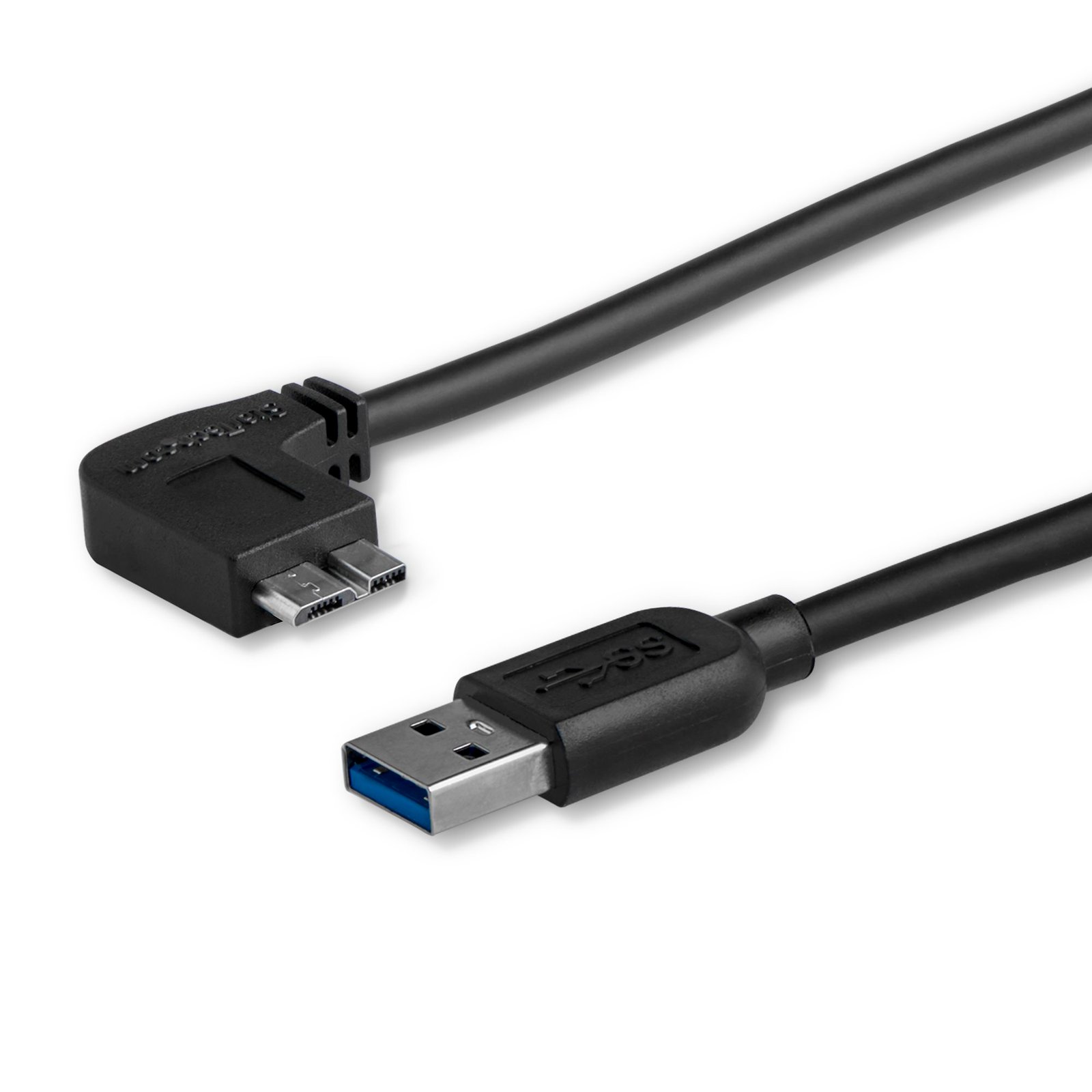 Slim Micro USB 3.0 (5Gbps) Cable - M/M - Left-Angle Micro-USB - 1m (3ft)