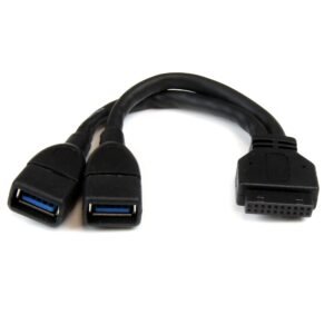 2 Port Internal USB 3.0 Motherboard Header Adapter Cable