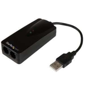 External USB Modem - 2-Port, 56K, Hardware Based