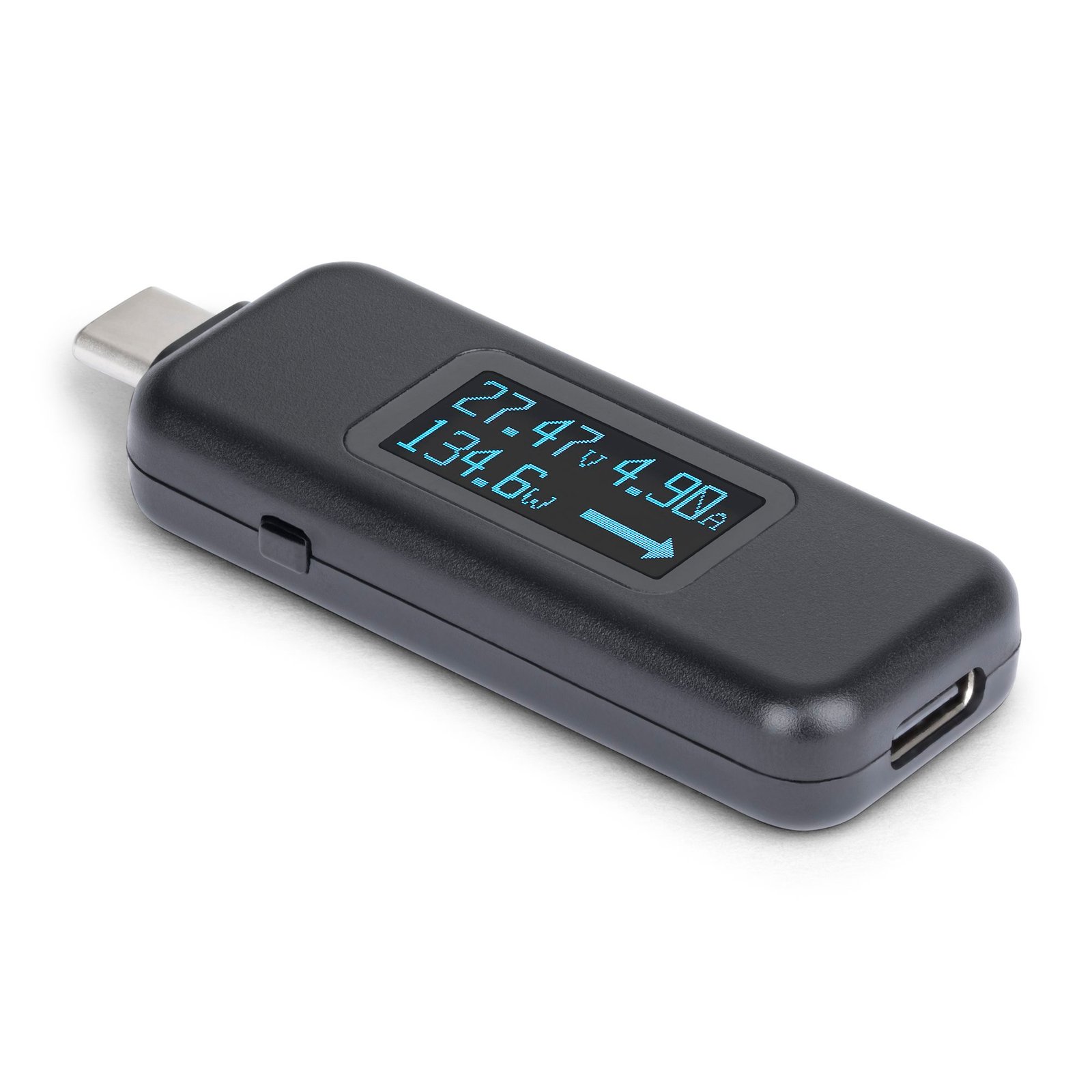 USB-C Power Tester, Digital Multimeter, Bi-Directional Voltage and Current Meter, Up to 240W PD EPR, Portable USB-C Cable and Port Power