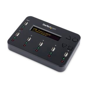 Standalone 1 to 5 USB Thumb Drive Duplicator and Eraser, Multiple USB Flash Drive Copier, System and File and Whole-Drive Copy at1.5