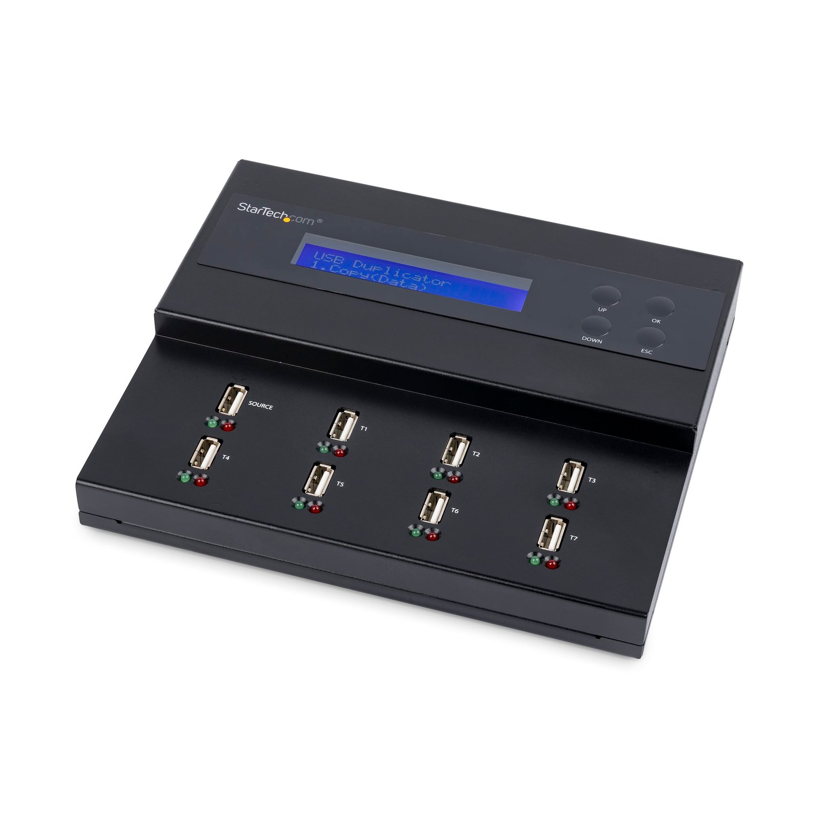 Standalone 1 to 7 USB Thumb Drive Duplicator and Eraser, Multiple USB Flash Drive Copier, System and File and Whole-Drive Copy at 1.5