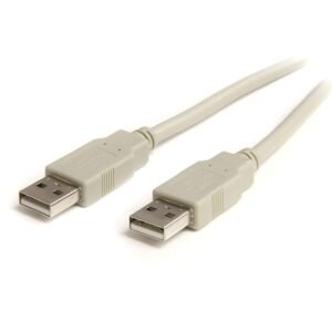 3 ft Beige A to A USB 2.0 Cable - M/M