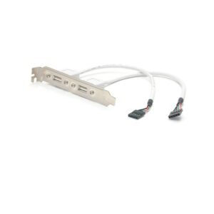 2 Port USB A Female Slot Plate Adapter